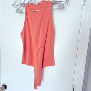 Gaze Coral Tank Top Bodysuit // Size Large